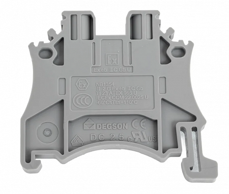 Клемма проходная серая (DEGSON) фото в Инженерном центре РУБИКОН