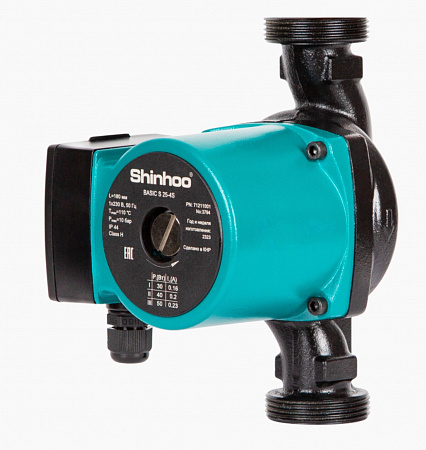 Циркуляционный насос BASIC S 25-4S 180 Shinhoo фото в Инженерном центре РУБИКОН
